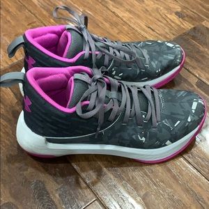 Girls Under Armour Lighting Basketball Sneakers